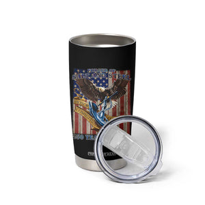 Military Navy 250th Anniversary Tumbler Cup Forged of Salt and Steel Patriotic Eagle Anchor American Flag TS02 Print Your Wear