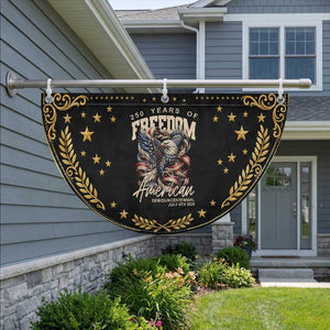 250 Years of Freedom Eagle Patriotic Fan Flag US 250th Anniversary American Semiquincentennial 2026 Patriotic