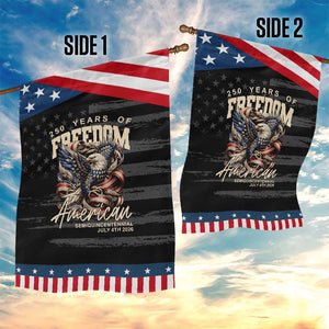 250 Years of Freedom Eagle Garden Flag US 250th Anniversary American Semiquincentennial 2026 Patriotic TS02 Print Your Wear
