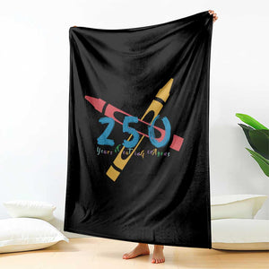250 Years of Eating Crayons Throw Blanket Funny Military Crayon Joke Veterans Marines TS02 Print Your Wear