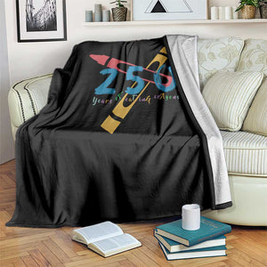 250 Years of Eating Crayons Throw Blanket Funny Military Crayon Joke Veterans Marines TS02 Print Your Wear