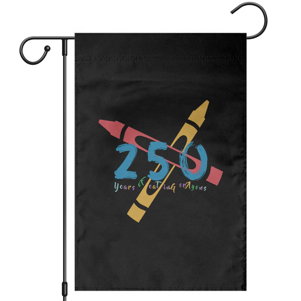 250 Years of Eating Crayons Garden Flag Funny Military Crayon Joke Veterans Marines TS02 Black Print Your Wear