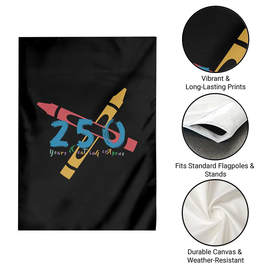 250 Years of Eating Crayons Garden Flag Funny Military Crayon Joke Veterans Marines TS02 Print Your Wear
