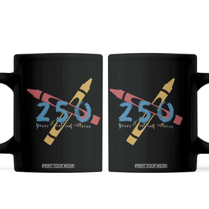 250 Years of Eating Crayons Coffee Mug Funny Military Crayon Joke Veterans Marines TS02 Black Print Your Wear