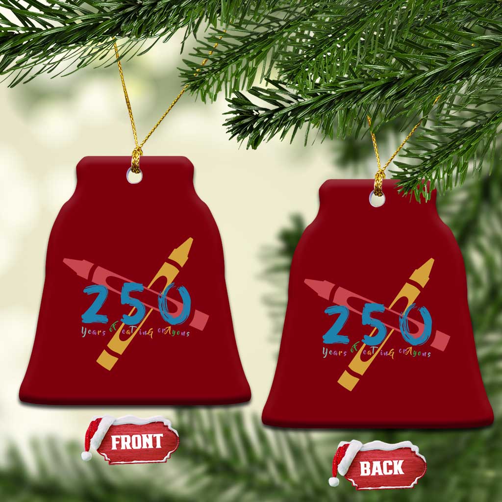 250 Years of Eating Crayons Ceramic Ornament Funny Military Crayon Joke Veterans Marines TS02 Print Your Wear