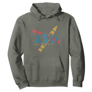 250 Years of Eating Crayons Hoodie Funny Military Crayon Joke Veterans Marines TS02 Military Green Print Your Wear
