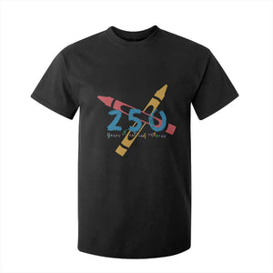 250 Years of Eating Crayons T Shirt For Kid Funny Military Crayon Joke Veterans Marines TS02 Black Print Your Wear