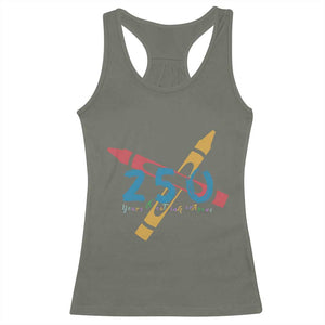 250 Years of Eating Crayons Racerback Tank Top Funny Military Crayon Joke Veterans Marines TS02 Military Green Print Your Wear