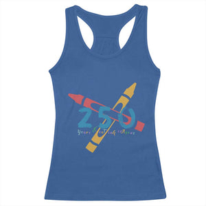 250 Years of Eating Crayons Racerback Tank Top Funny Military Crayon Joke Veterans Marines TS02 Royal Blue Print Your Wear