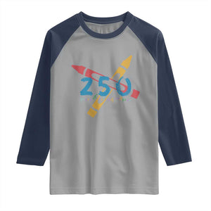 250 Years of Eating Crayons Raglan Shirt Funny Military Crayon Joke Veterans Marines TS02 Sport Gray Navy Print Your Wear