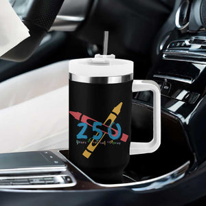 250 Years of Eating Crayons Tumbler With Handle Funny Military Crayon Joke Veterans Marines TS02 Print Your Wear