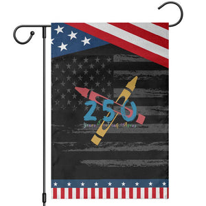 250 Years of Eating Crayons Garden Flag Funny Military Crayon Joke Veterans Marines TS02 Distressed Black Blue Print Your Wear