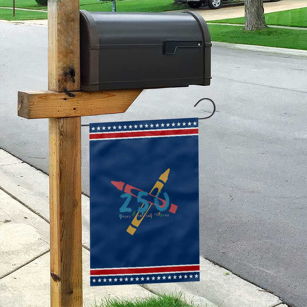 250 Years of Eating Crayons Garden Flag Funny Military Crayon Joke Veterans Marines TS02 Classic Blue Red Print Your Wear
