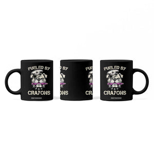 Fueled by Crayons Bulldog Coffee Mug Funny Military Crayon Eater Gift for Veterans TS02 Print Your Wear