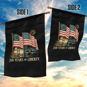 250 Years of Liberty Garden Flag US 250th Anniversary Semiquincentennial 2026 Patriotic TS02 Print Your Wear