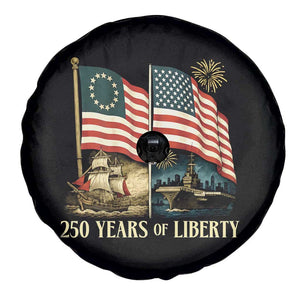 250 Years of Liberty Spare Tire Cover US 250th Anniversary Semiquincentennial 2026 Patriotic TS02 Print Your Wear