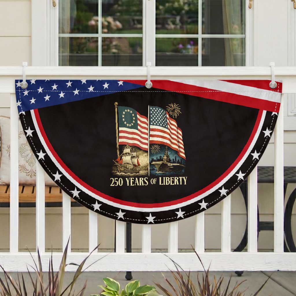 250 Years of Liberty Patriotic Fan Flag US 250th Anniversary Semiquincentennial 2026