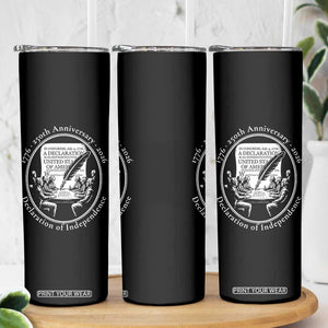 250 Years Declaration of Independence Skinny Tumbler US 250th Anniversary Semiquincentennial 2026 Patriotic TS02 Print Your Wear