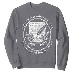 250 Years Declaration of Independence Sweatshirt US 250th Anniversary Semiquincentennial 2026 Patriotic TS02 Charcoal Print Your Wear