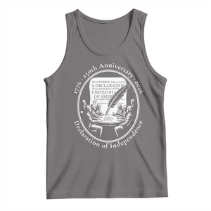 250 Years Declaration of Independence Tank Top US 250th Anniversary Semiquincentennial 2026 Patriotic TS02 Deep Heather Print Your Wear