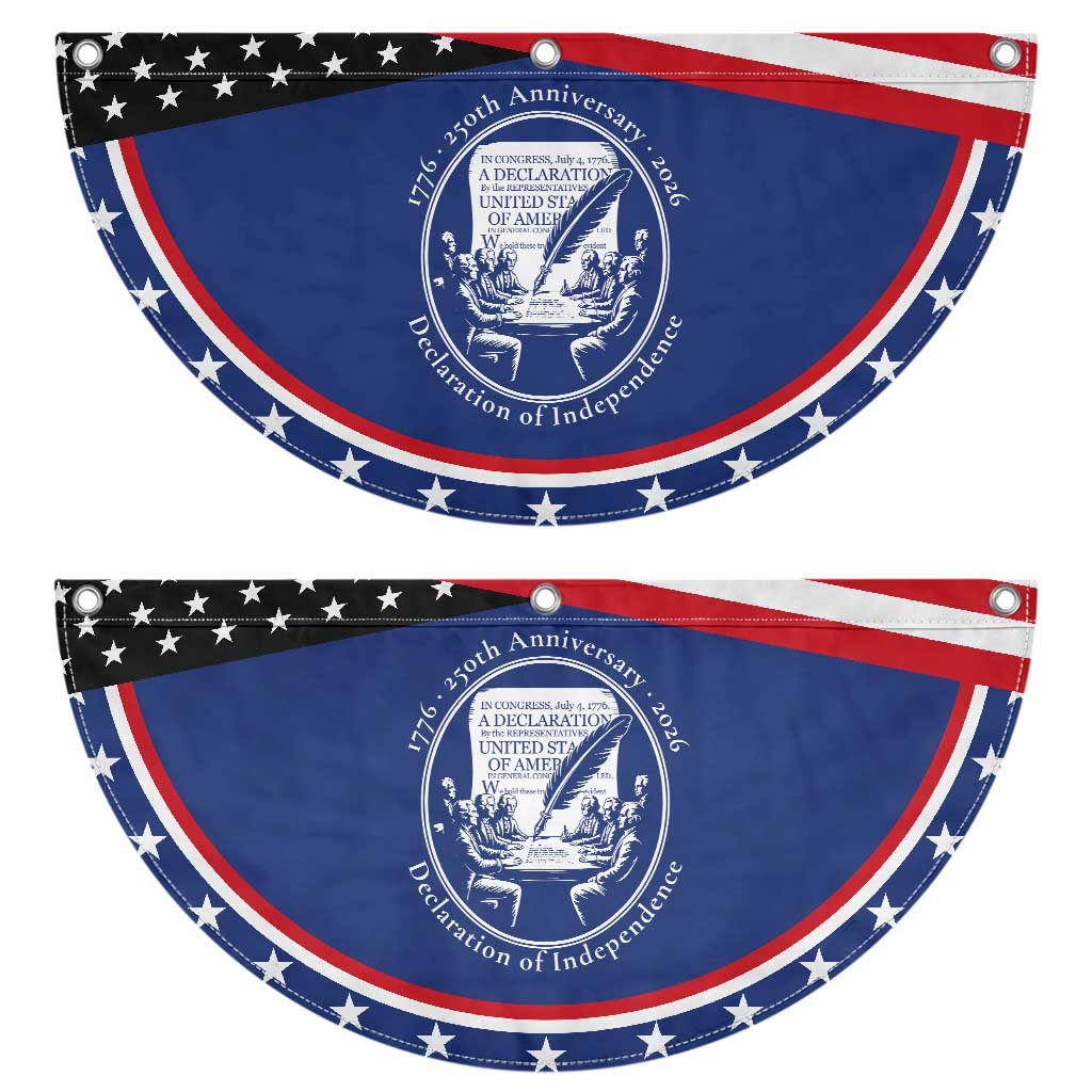 250 Years Declaration of Independence Patriotic Fan Flag US 250th Anniversary Semiquincentennial 2026