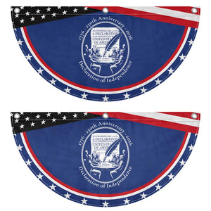 250 Years Declaration of Independence Patriotic Fan Flag US 250th Anniversary Semiquincentennial 2026