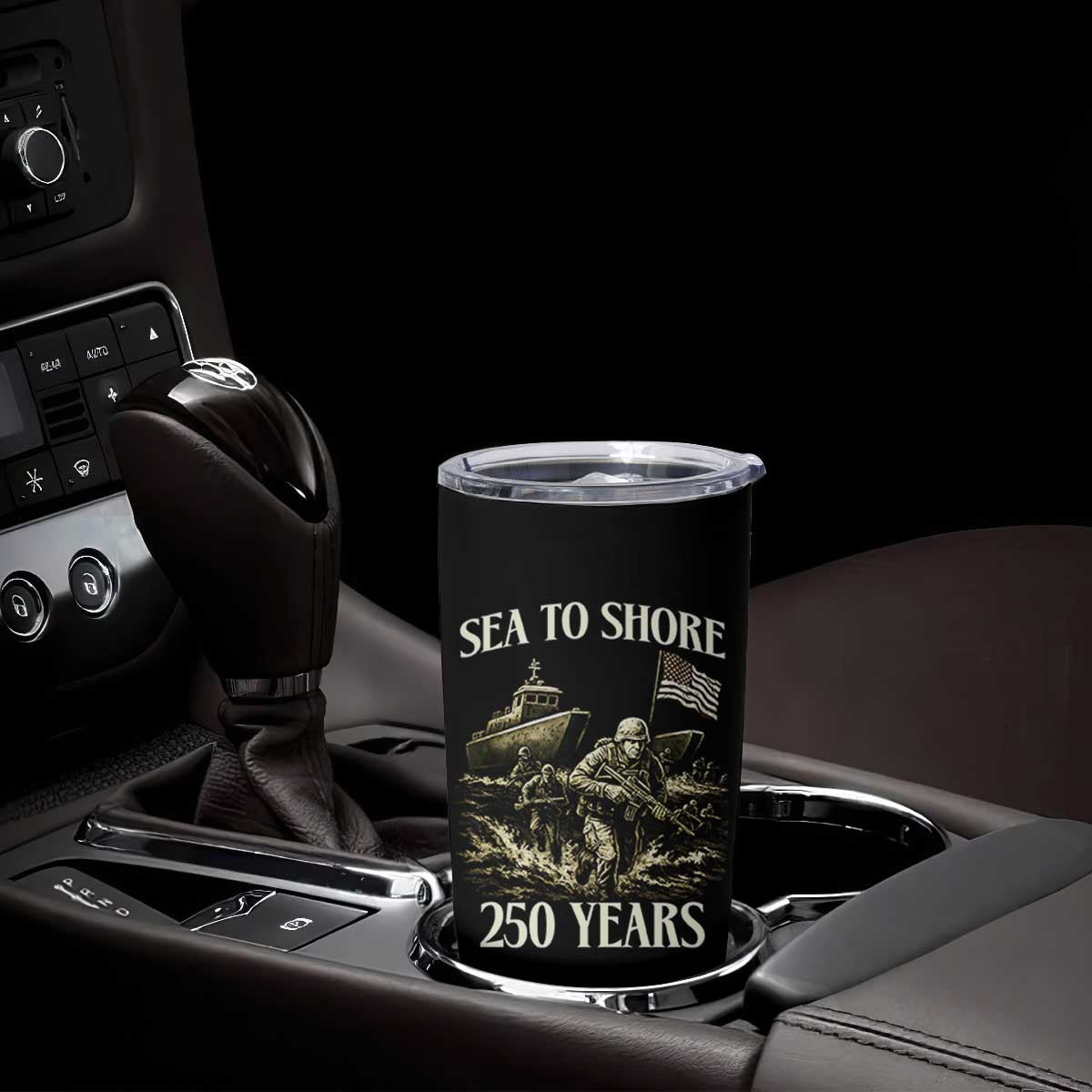 Military Navy 250th Anniversary Tumbler Cup Sea To Shore 250 Years TS02 Print Your Wear
