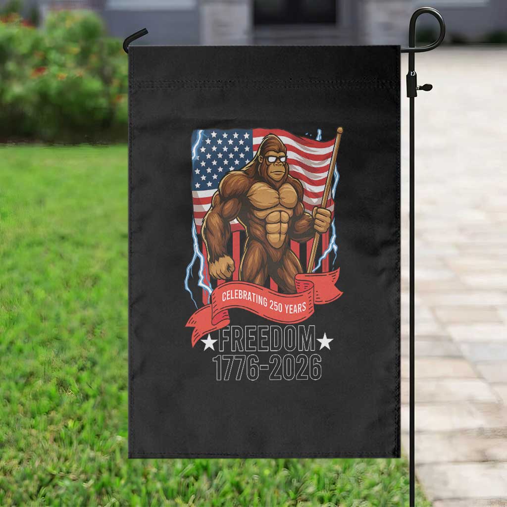 Patriotic Bigfoot US 250th Anniversary Garden Flag Sasquatch Celebrating 250 Years of Freedom 1776 to 2026 TS02 Print Your Wear
