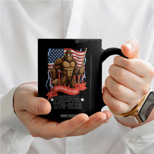 Patriotic Bigfoot US 250th Anniversary Coffee Mug Sasquatch Celebrating 250 Years of Freedom 1776 to 2026 TS02 Print Your Wear
