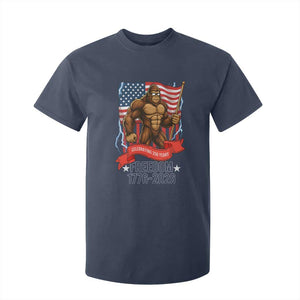 Patriotic Bigfoot US 250th Anniversary T Shirt For Kid Sasquatch Celebrating 250 Years of Freedom 1776 to 2026 TS02 Navy Print Your Wear