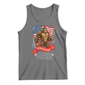 Patriotic Bigfoot US 250th Anniversary Tank Top Sasquatch Celebrating 250 Years of Freedom 1776 to 2026 TS02 Black Heather Print Your Wear