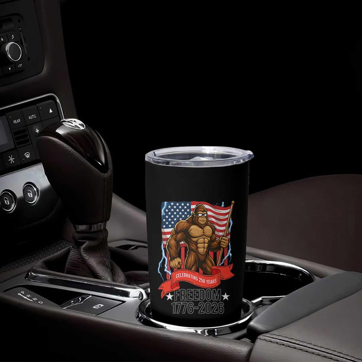 Patriotic Bigfoot US 250th Anniversary Tumbler Cup Sasquatch Celebrating 250 Years of Freedom 1776 to 2026 TS02 Print Your Wear