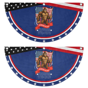 American Bigfoot US 250th Anniversary Patriotic Fan Flag Sasquatch Celebrating 250 Years of Freedom 1776 to 2026
