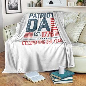 Patriotic Dad 250 Years Throw Blanket Est. 1776 Funny USA Semiquincentennial TS02 Print Your Wear