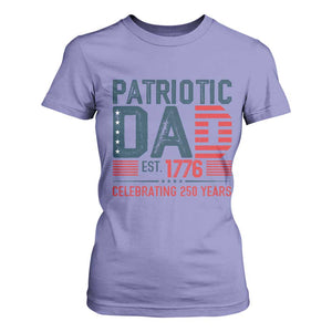 Patriotic Dad 250 Years T Shirt For Women Est. 1776 Funny USA Semiquincentennial TS02 Violet Print Your Wear