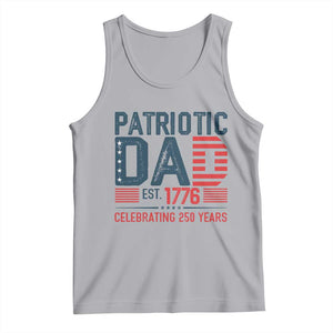 Patriotic Dad 250 Years Tank Top Est. 1776 Funny USA Semiquincentennial TS02 Athletic Heather Print Your Wear