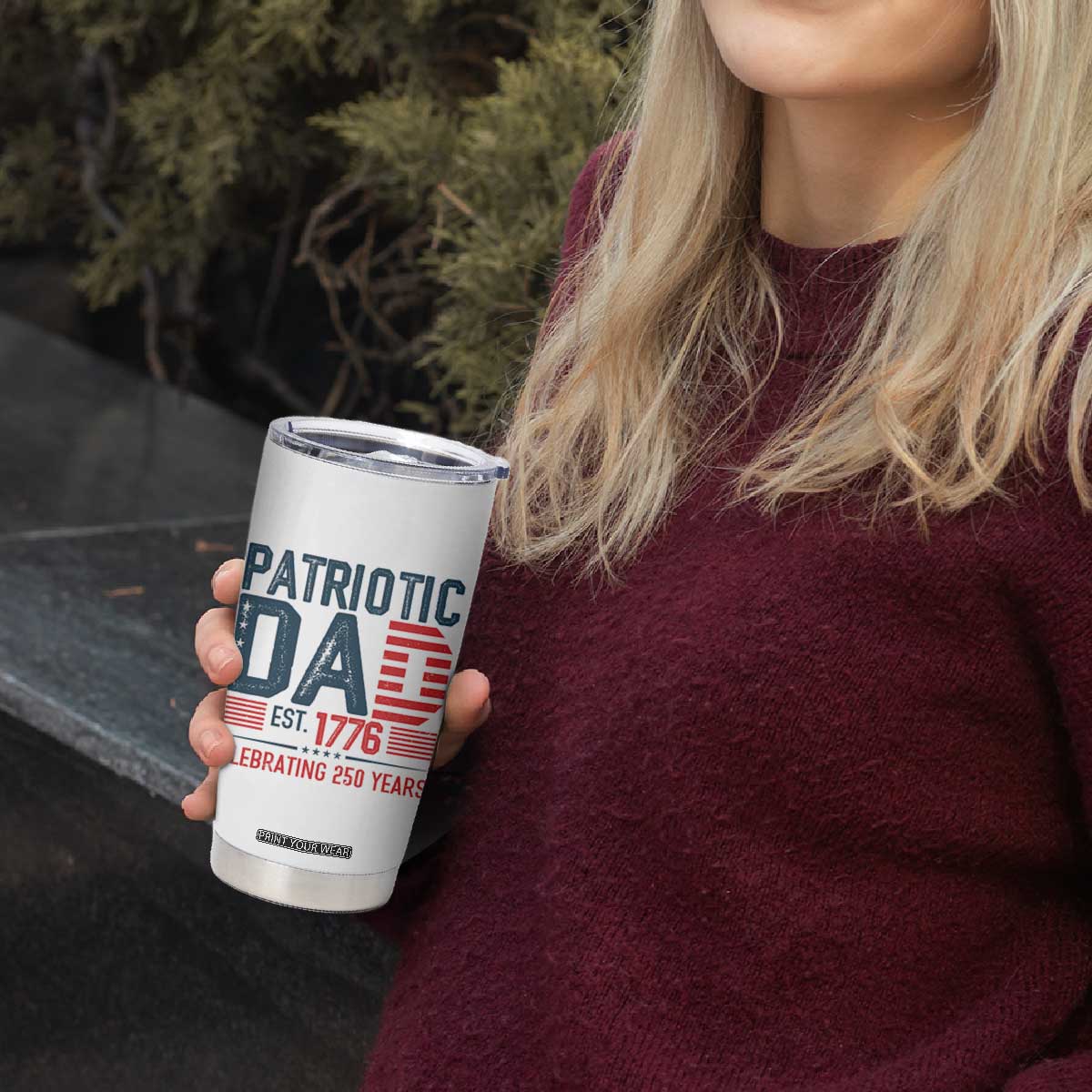 Patriotic Dad 250 Years Tumbler Cup Est. 1776 Funny USA Semiquincentennial TS02 Print Your Wear