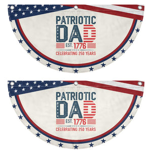 American Dad 250 Years Patriotic Fan Flag Est. 1776 Funny USA Semiquincentennial