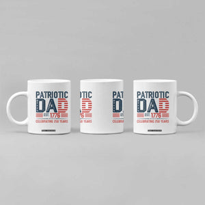 Patriotic Dad 250 Years Coffee Mug Est. 1776 Funny USA Semiquincentennial TS02 Print Your Wear