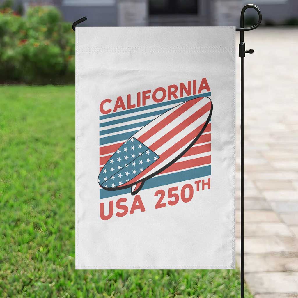 California USA 250th Anniversary Garden Flag US Semiquincentennial Patriotic Surfboard Graphic TS02 Print Your Wear