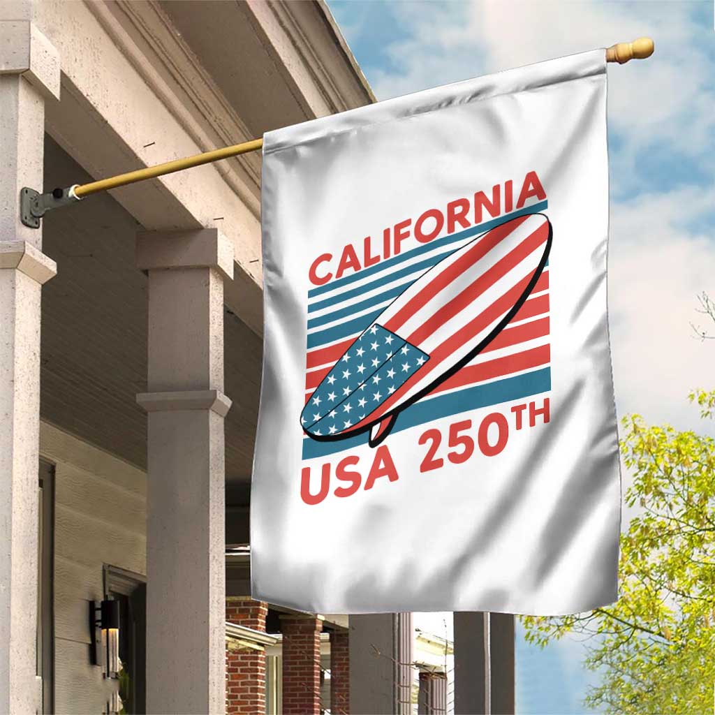 California USA 250th Anniversary Garden Flag US Semiquincentennial Patriotic Surfboard Graphic TS02 Print Your Wear