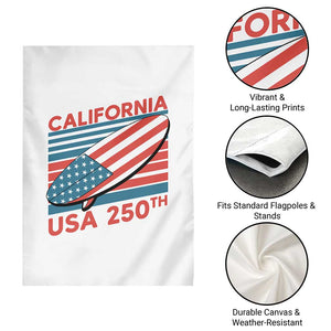 California USA 250th Anniversary Garden Flag US Semiquincentennial Patriotic Surfboard Graphic TS02 Print Your Wear