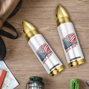 California USA 250th Anniversary Bullet Tumbler US Semiquincentennial Patriotic Surfboard Graphic TS02 Print Your Wear
