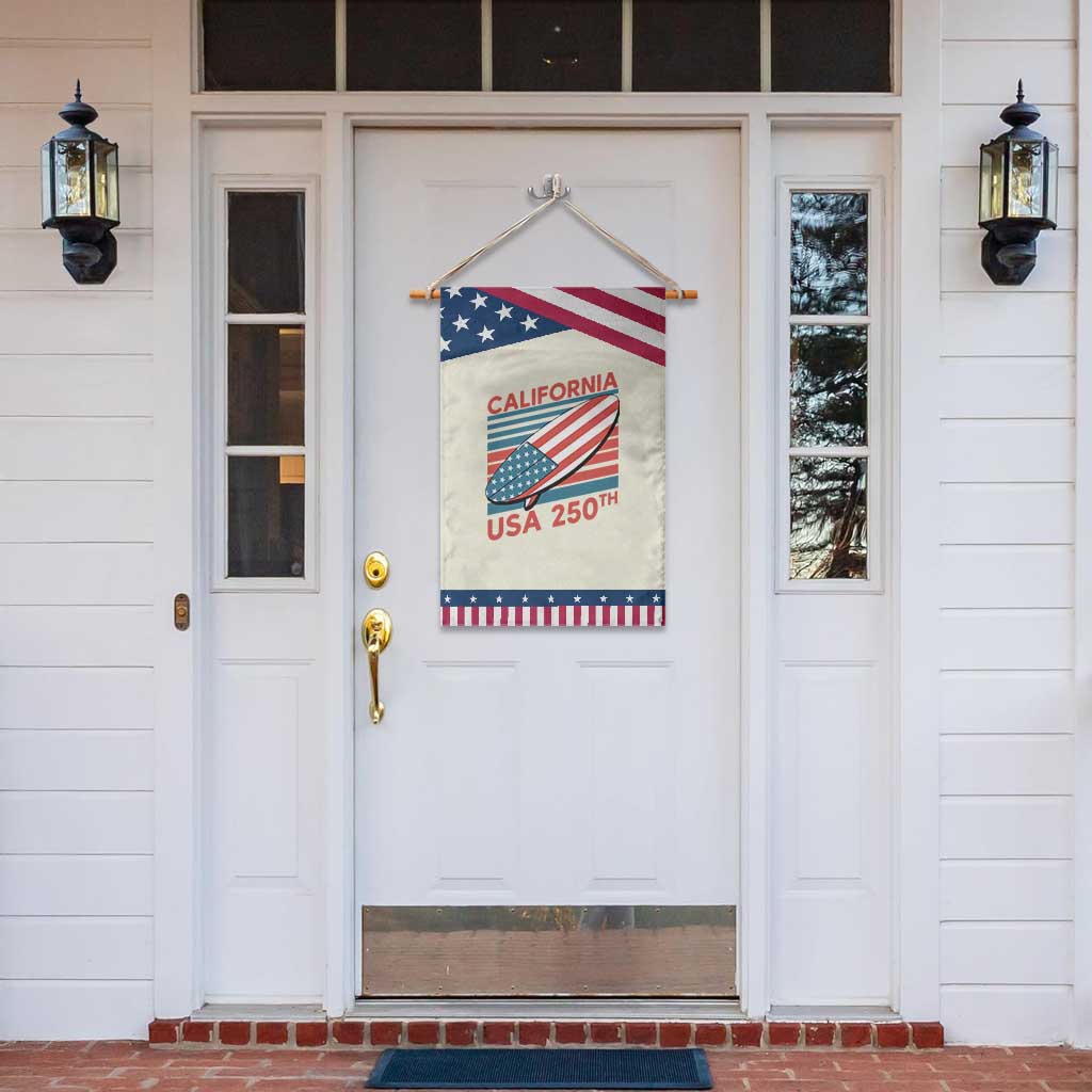 California USA 250th Anniversary Garden Flag US Semiquincentennial Patriotic Surfboard Graphic TS02 Print Your Wear