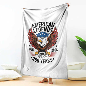 American Legends Eagle Throw Blanket 250 Years Patriotic Heritage 1776 to 2026 Semiquincentennial TS02 Print Your Wear