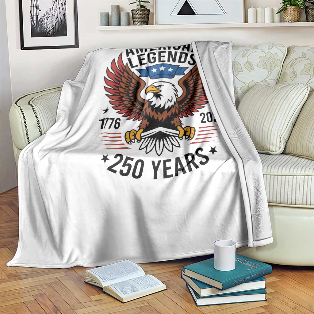 American Legends Eagle Throw Blanket 250 Years Patriotic Heritage 1776 to 2026 Semiquincentennial TS02 Print Your Wear