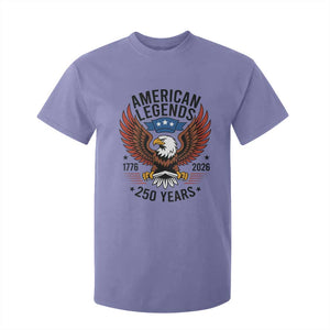 American Legends Eagle T Shirt For Kid 250 Years Patriotic Heritage 1776 to 2026 Semiquincentennial TS02 Violet Print Your Wear