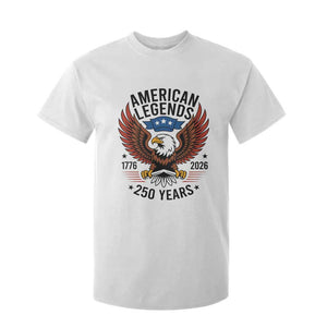 American Legends Eagle T Shirt For Kid 250 Years Patriotic Heritage 1776 to 2026 Semiquincentennial TS02 White Print Your Wear