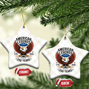American Legends Eagle Ceramic Ornament 250 Years Patriotic Heritage 1776 to 2026 Semiquincentennial TS02 Print Your Wear