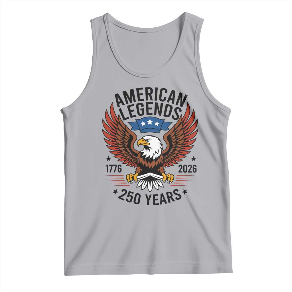 American Legends Eagle Tank Top 250 Years Patriotic Heritage 1776 to 2026 Semiquincentennial TS02 Athletic Heather Print Your Wear